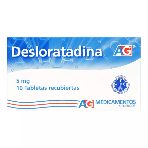 Desloratadina 5mg Cjx10 Tab Ag