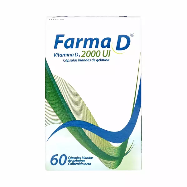 Farma D 2000ui (Vitamina D3) Fco X 60 Cap