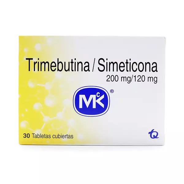 Trimebutina+Simeticona 200/120mg Cjx 30 Tab Mk