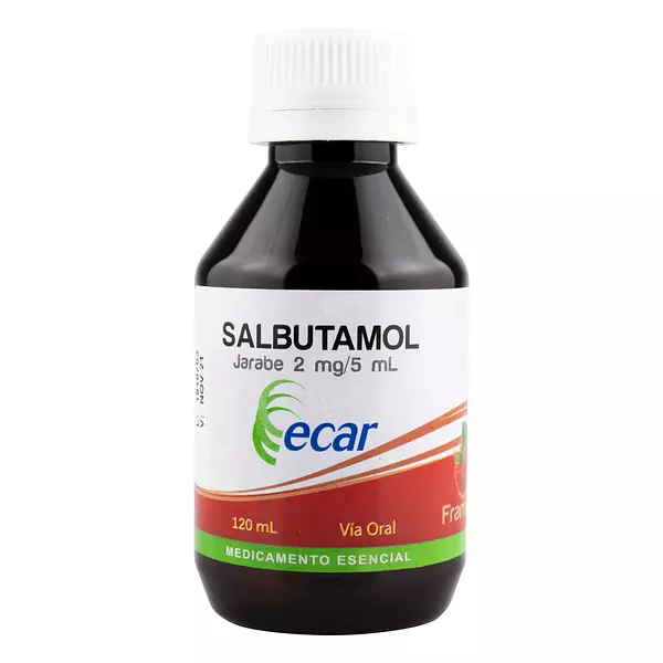 Salbutamol Jarabe 2mg/5ml Fco X 120ml Ecar