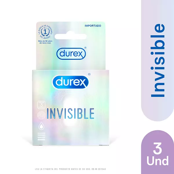 Condones Durex Invisible Cj X 3 Und