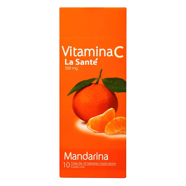 Vitamina C 500 Mg Mandarina Cj X 100 Tab La Sante