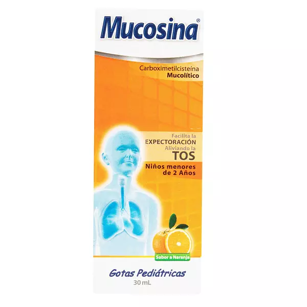 Mucosina(Carboximetilcisteina) Gotas Pediatricas Fco X 30 Ml