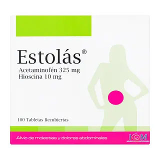 Estolas Acetaminofen 325mg + Hioscina 10 Mg Cj X 100 Tab Ico
